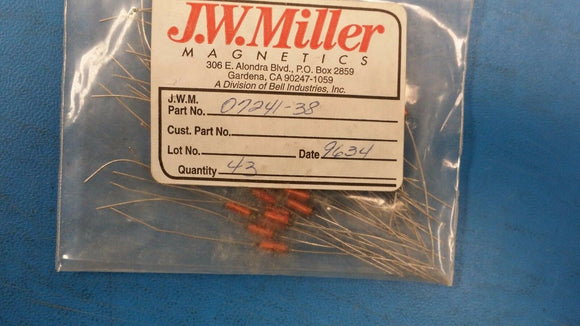 (10 PCS) 07241-38 JW MILLER Fixed RF Inductors 1200uH 10%