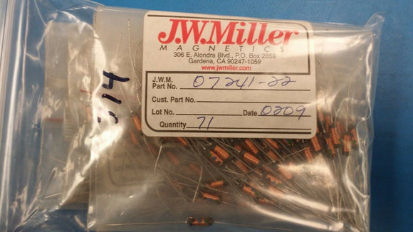 (10 PCS) 07241-22 JW MILLER Fixed RF Inductors 56uH 10%