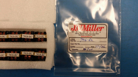 (1 PC) 7416-RC JW MILLER Ind Common Mode Choke 30mH 1KHz 500mA Pin