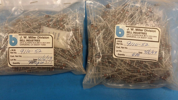 (10 PCS) 9110-52 JW MILLER 36uH 5% MOLDED INDUCTOR