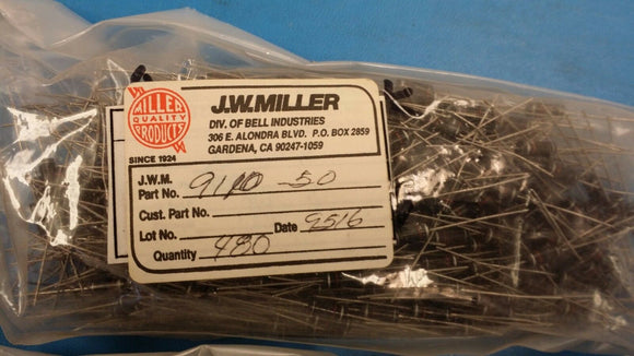 (10 PCS) 9110-50 JW MILLER 33uH 10% MOLDED INDUCTOR