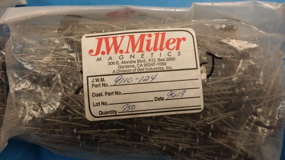 (10 PCS) 9110-124 JW MILLER 1000uH 5% MOLDED INDUCTOR