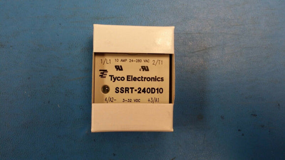 (1 PC) SSRT-240D10 TYCO Solid State Relays 14mA 32V DC-IN 10A 280V AC-OUT 4-Pin