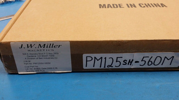 (5 PCS) PM125SH-560M JW MILLER Shielded SMD Power Inductors 56uH 2.3A 20%