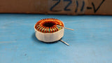 (5 PCS) 2211-V JW MILLER Ind High Current Toroid 68uH 15% 1KHz 4.9A RDL
