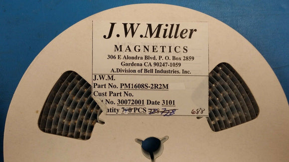 (10 PCS) PM1608S-2R2M JW MILLER Fixed Power Inductors 2.2uH 20%