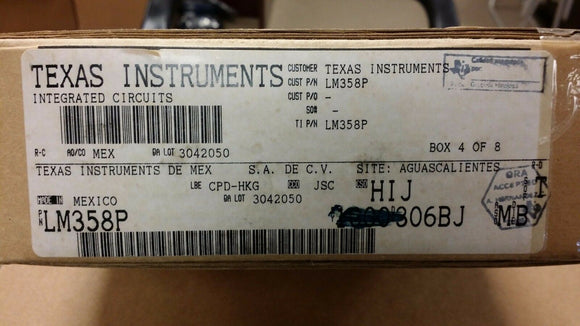 (10 PCS) LM358P TI OP Amp Dual GP Â±16V/32V 8-Pin PDIP