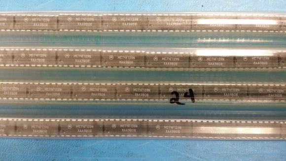 (14 PCS) MC74F139N MOT Decoder/Demultiplexer Dual 2-to-4 16-Pin PDIP