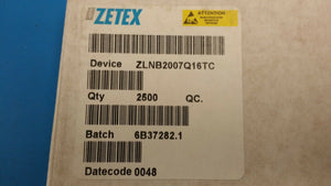 (25 PCS) ZLNB2007Q16TC ZETEX MUX DUAL DUAL H/V TONE SW 16QSOP