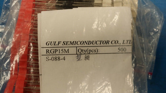 (10 PCS) RGP15M GULF SEMI Diode Switching 1KV 1.5A 2-Pin DO-15