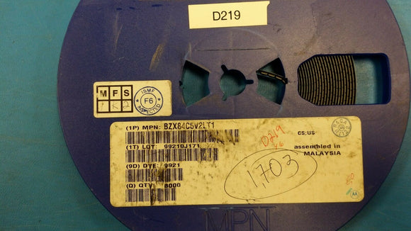 (25 PCS) BZX84C6V2LT1 MOT Diode Zener Single 6.2V 6% 300mW 3-Pin SOT-23