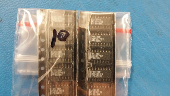 (10 PCS) 74F139D SIGNETICS Decoder/Driver, Inverted Output, TTL, SOIC16