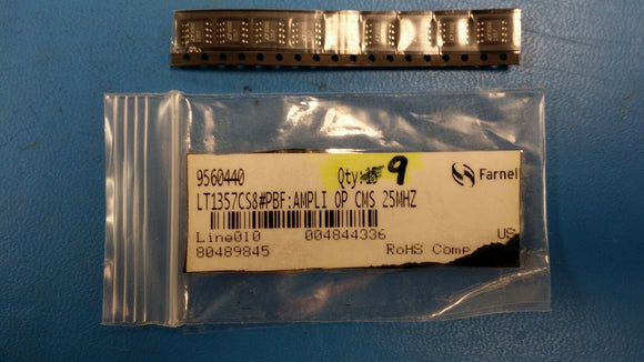 (1 PC) LT1357CS8#PBF IC OPAMP VFB 25MHZ 8-PIN SOIC ROHS
