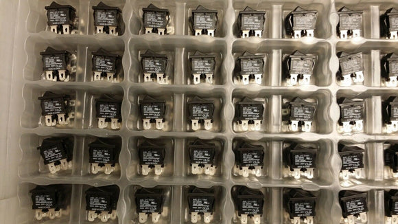 (2 PCS) A8L-21-11N1 OMRON SWITCH ROCKER DPST 10A 125V