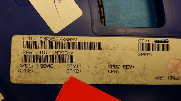 (10 PCS) LM393M, LM393MX NSC IC COMPARATOR DUAL 0.4MA 8-SOIC