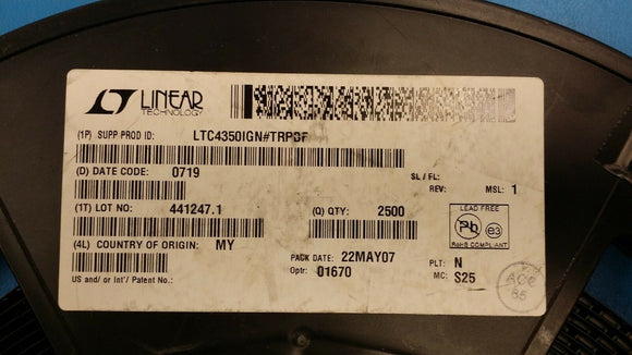 (10 PCS) LTC4350IGN#TRPBF IC CNTRLR HOTSWAP LOADSHAR16SSOP ROHS