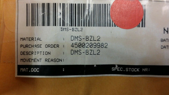 (1 PC) DMS-BZL2 BEZEL WITH EPDM SEALING GASKET FOR ALL DMS-30 AND DMS-40