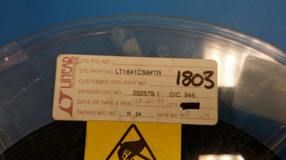 (1 PC) LT1641CS8#TR Hot Swap Controller 1-CH 80V 8-Pin SOIC
