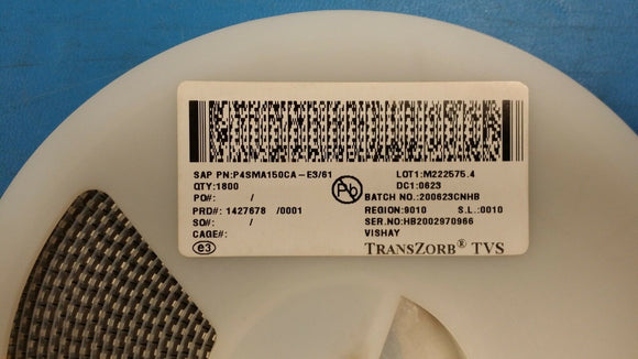 (10 PCS) P4SMA150CA-E3 VISHAY Diode TVS Single Bi-Dir 128V 400W 2-Pin SMA ROHS