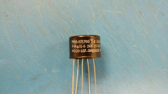 (1 PC) S21700 PICO POWER TRANSFORMER 400HZ 24V PCB MOUNTABLE