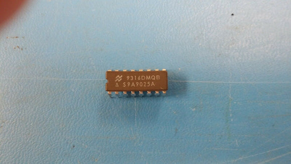 (1 PC) 9316DMQB NSC Binary Counter, Synchronous, Up Direction, TTL, CDIP16