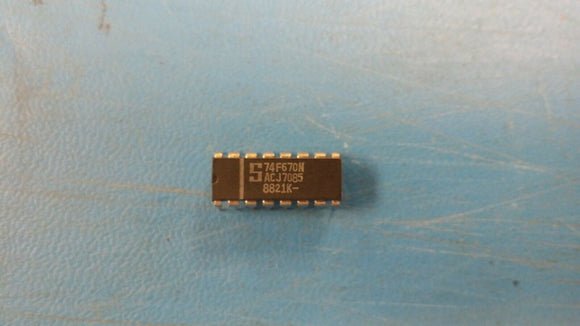 (1 PC) 74F670N SIGNETICS Standard SRAM, 4X4, 12.5ns, TTL, PDIP16