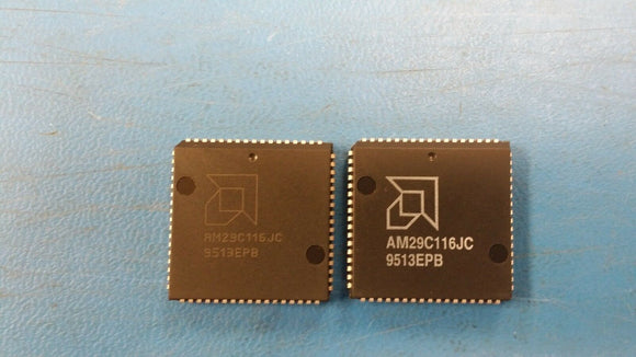 (1 PC) AM29C116JC AMD Microprocessor, 16-Bit, CMOS, PLCC68