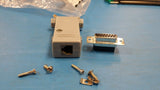 (2 PCS) DB15/RJ11 D-SUB MODULAR ADAPTER DB15 MALE TO RJ11 FEMALE