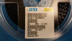 (10 PCS) FCX1053ATA ZETEX Trans GP BJT NPN 75V 3A 4-Pin(3+Tab) SOT-89 (0017D/C)
