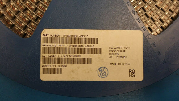 (20PC) SER1360-402KLD COILCRAFT Fixed Inductor High Current 4 uH 10 % 9.4 A ROHS