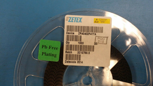 (10 PCS) ZR40402F41TA ZETEX V-Ref Precision 4.096V 15mA 3-Pin SOT-23 ROHS
