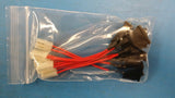(5) R6ABLKBLKFF E-SWITCH Rocker Switches SPST OFF-ON PNL 6A With 3.5" Lead Wire