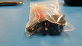 (5) R6ABLKBLKFF E-SWITCH Rocker Switches SPST OFF-ON PNL 6A With 3.5" Lead Wire