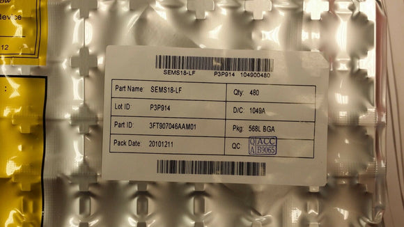 (1 PC) SEMS18-LF SAMSUNG IC-DECODER LFBGA,568P,20X20MM BGA ROHS