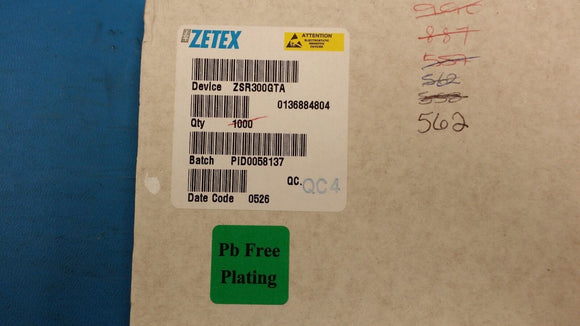 (10 PCS) ZSR300GTA ZETEX Voltage Regulator 3V 0.2A SOT223 ROHS