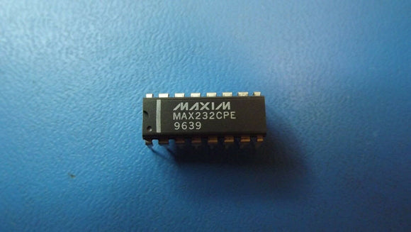 (10PCS) MAX232CPE MAXIM IC TXRX 2/2 FULL RS232 16DIP