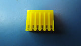 (10PCS)3-643818-6 Headers & Wire Housings CLOSED WITH TABS 6P L.R. yellow 20 AWG