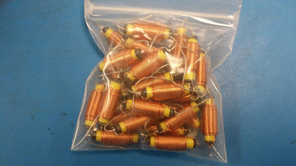 (2 PCS) 5252 JW MILLER Hash RF Choke Wirewound 125uH 20% 1KHz Ferrite 3.5A AXL