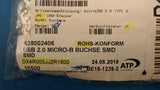 (5 PCS) DX4R005JJ2R1800 JAE CONN RCPT USB2.0 MICRO B SMD R/A ROHS