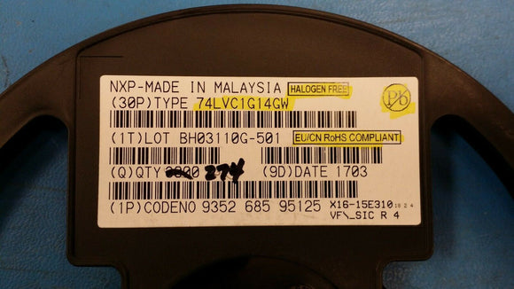 (25 PCS) 74LVC1G14GW NXP IC INVERTER SCHMITT 1CH 5TSSOP ROHS