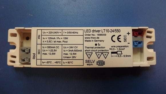 (1PC) 1896009 FRIWO LED DRIVER LT10-24/550