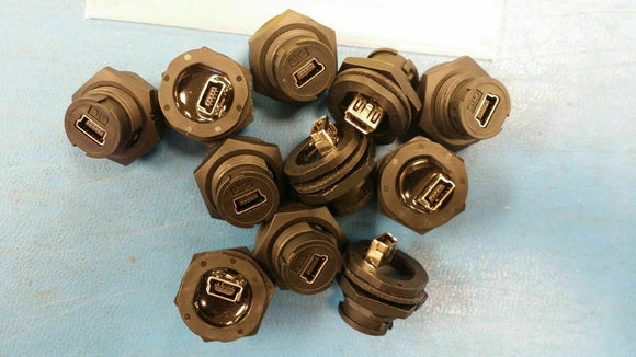 (1 PCS) GT114200-50 GTC, GTMini USB-B C2 size Plastic Panel Mount Waterfroof