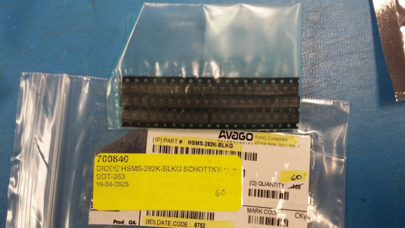 (10PC) HSMS-282K Avago RF Schottky Diode Unconnected High Isolation Pair SOT-363