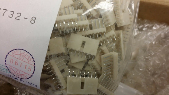 (100 PCS) 172732-8 TYCO CONN HEADER VERT 8POS 2.5MM ROHS