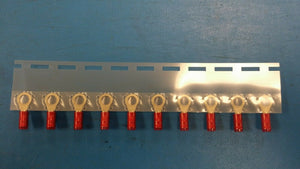 (100 PCS) 2-36153-2 TYCO TERMINAL RING TONGUE M5 16AWG RED ROHS