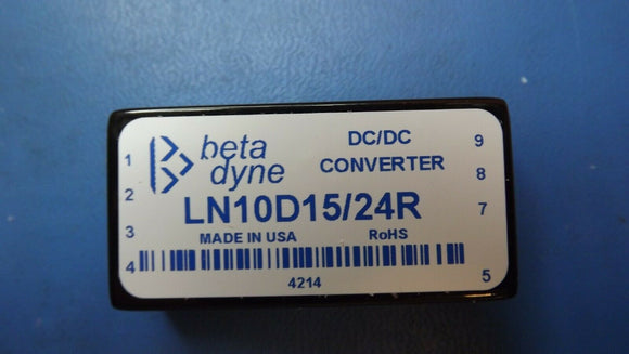 (1PC) LN10D15/24R DC/DC CONVERTER 10W 18-39VDC 9POS CONTACT