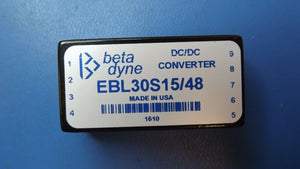 (1PC) EBL30S15/48 BETADYN DC-DC CONVERTER 25-30W 36-72VDC 9POS CONTACT