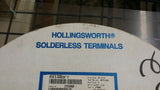 (25 PCS) R4148SFT HOLLINGSWORTH TERMINAL, RING, AWG 22-16,STUD SIZE 8,INSULATED
