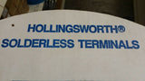(50 PC) R4160SFT Hollingsworth Terminal Ring 16-14 Gauge #8 Stud Short Barrel