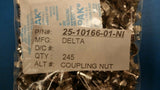 (10 PCS) 25-10166-01-NI DELTA COMPONENT FOR F-Type Female Jack to BNC Male Plug